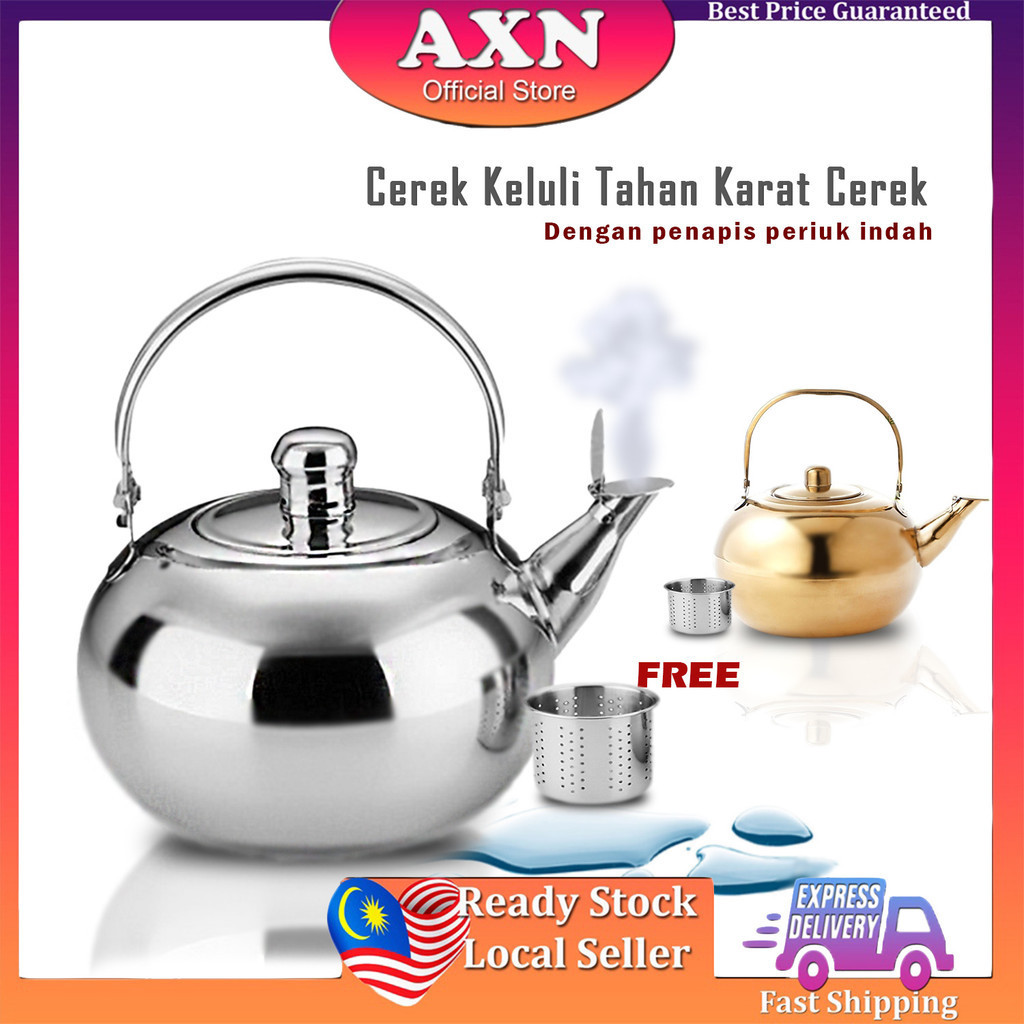 AXN Stainless Steel Cerek keluli tahan karat teko restoran hetol pot ...