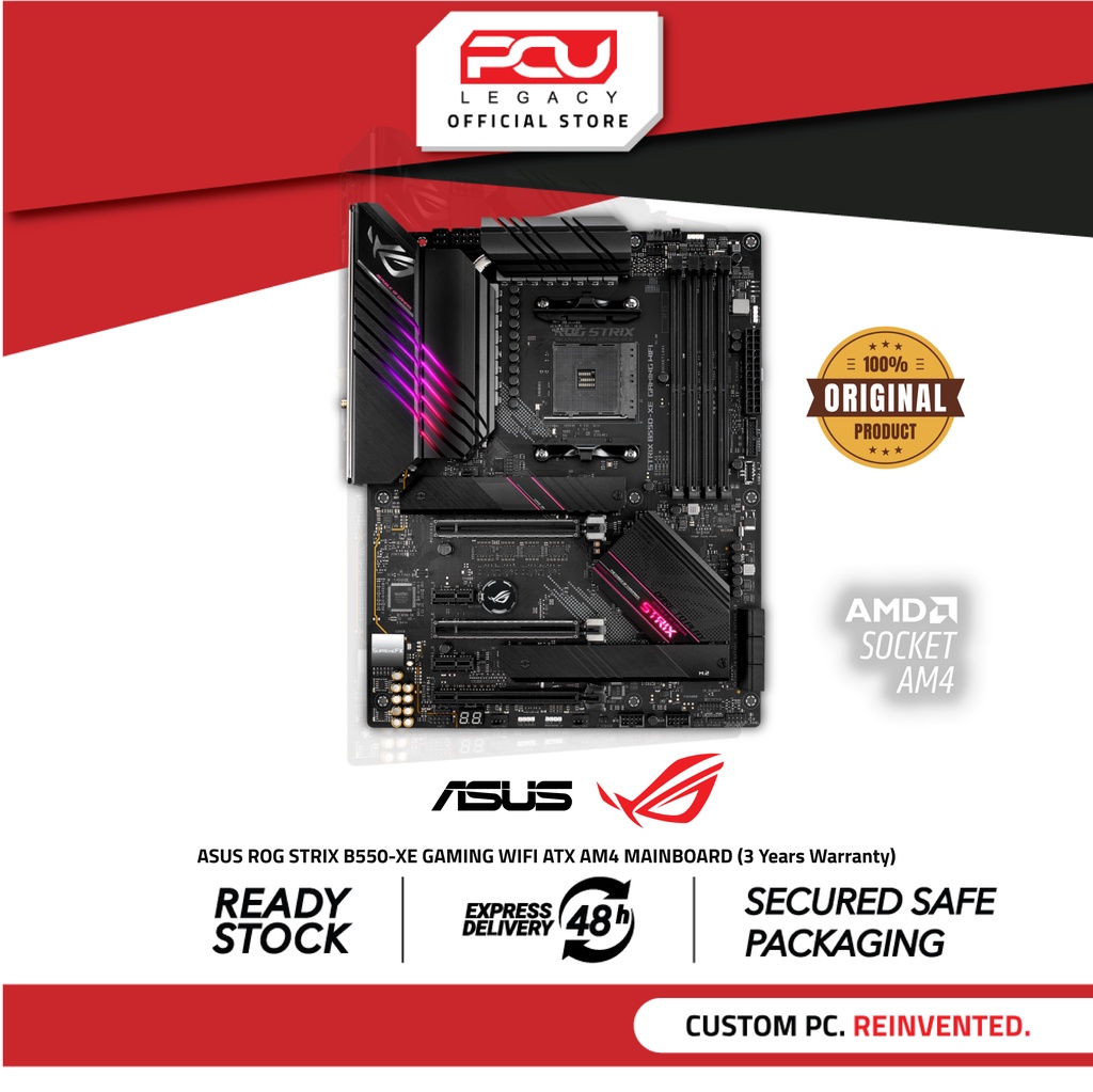 ASUS ROG STRIX B550-XE GAMING WIFI ATTX AM4 MAINBOARD (3 Years Warranty ...