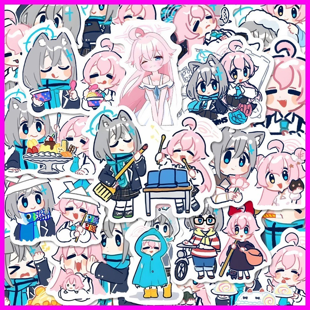 Stickers Blue Archive (50 Sheets) Takanashi Hoshino Takanashi Hoshino