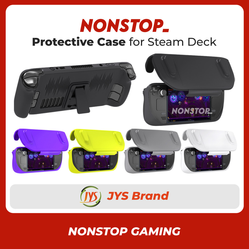 JYS Steam Deck Protective Case Detachable Front Cover Shell Kickstand ...