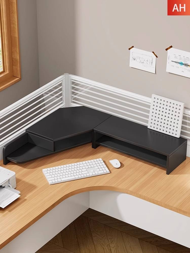 Workstation Corner Display Screen Increase Elevated Desktop Corner ...