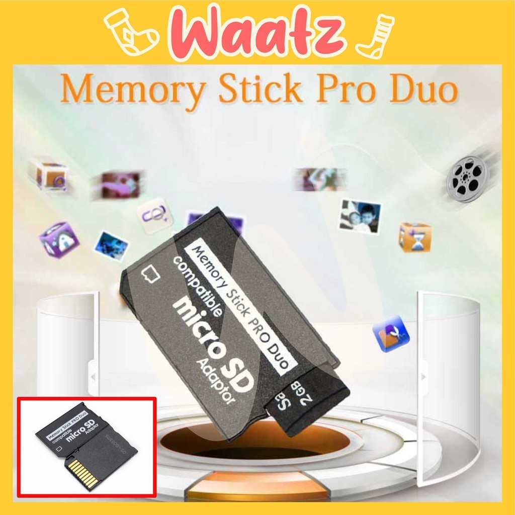 (ACC24) Micro SD SDHC TF to Memory Stick MS Pro Duo Compatible For PSP ...