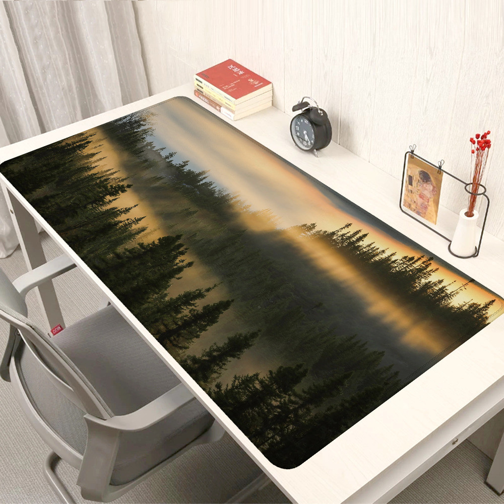 Pc Gamer Fir Forest Custom Mouse Pad Gaming Desk Protector Mousepad Rgb ...