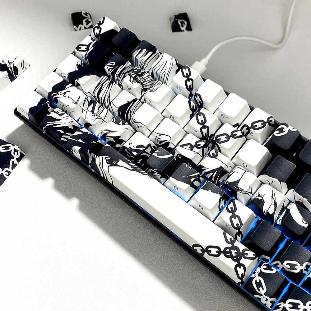 The PBT Keycap Cherry Machima Chain Lock manga Adapt To 61/63/64/67/68 ...