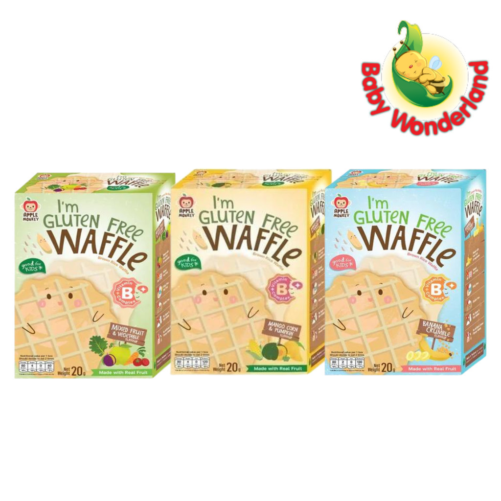 Apple Monkey Gluten Free Waffle (20g) | Shopee Malaysia