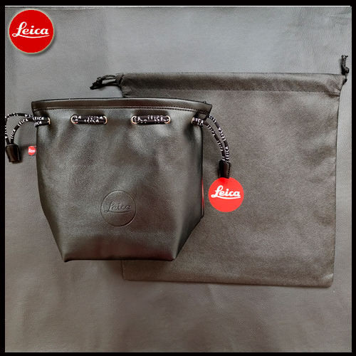 thumbnail image 2 of Black Sheepskin Camera Protective Bag For Leica Q, M10, M9, M240 – Retro Style 2 of 4