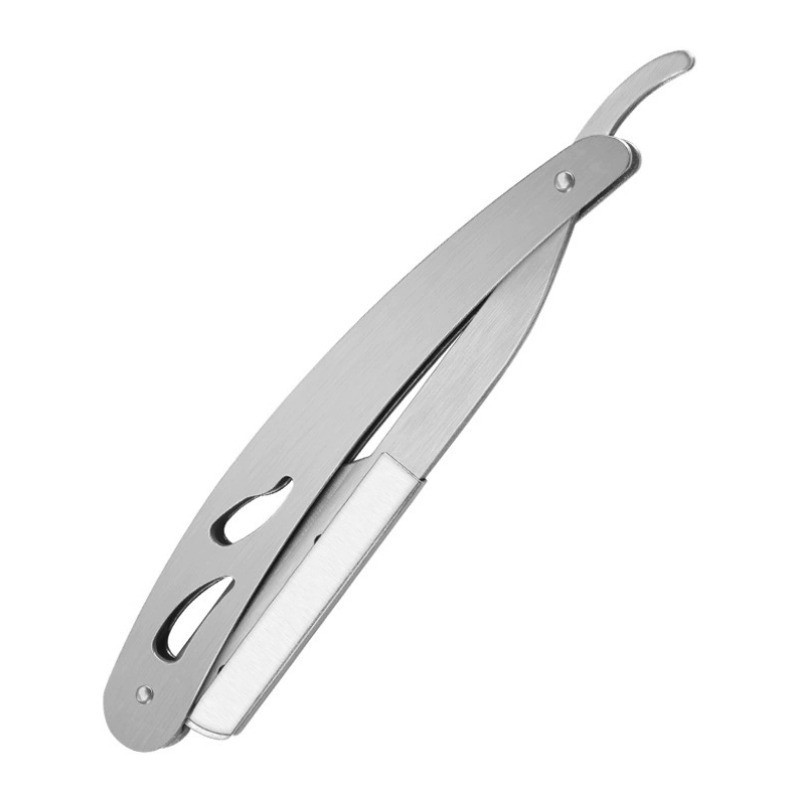 Barber Blade Razor Manual Shaver Carboon Steel Salon Folding Sharp ...