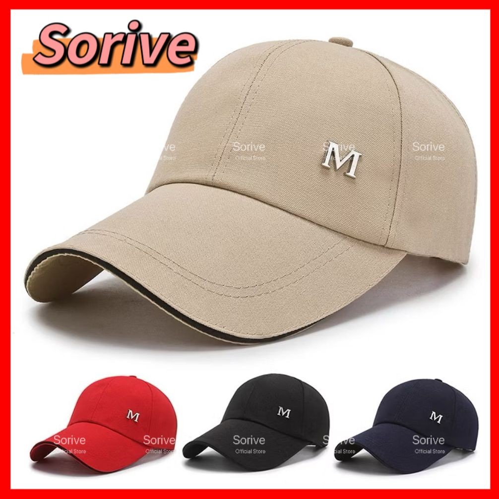 Men Women Cap Unisex Fashion Topi Simple Pattern Outdoor Cap Hat ...