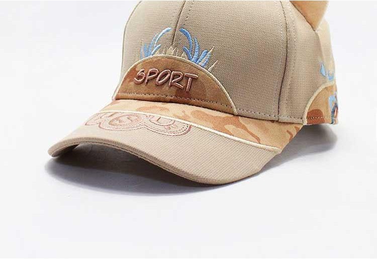 Fashion Cat Ear Casual Embroidered Baseball Cap Cat Ear Hat Spring ...