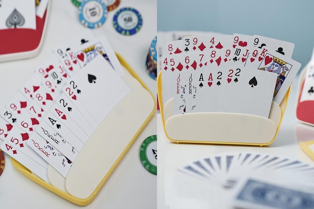 Desktop Card Holder Easy-view Card Holder 3-layer Playing Card Holder ...