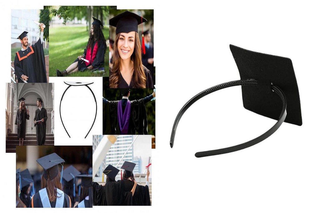 XPS Graduation Ceremony Headband Accessory Graduation Cap Headband Set ...