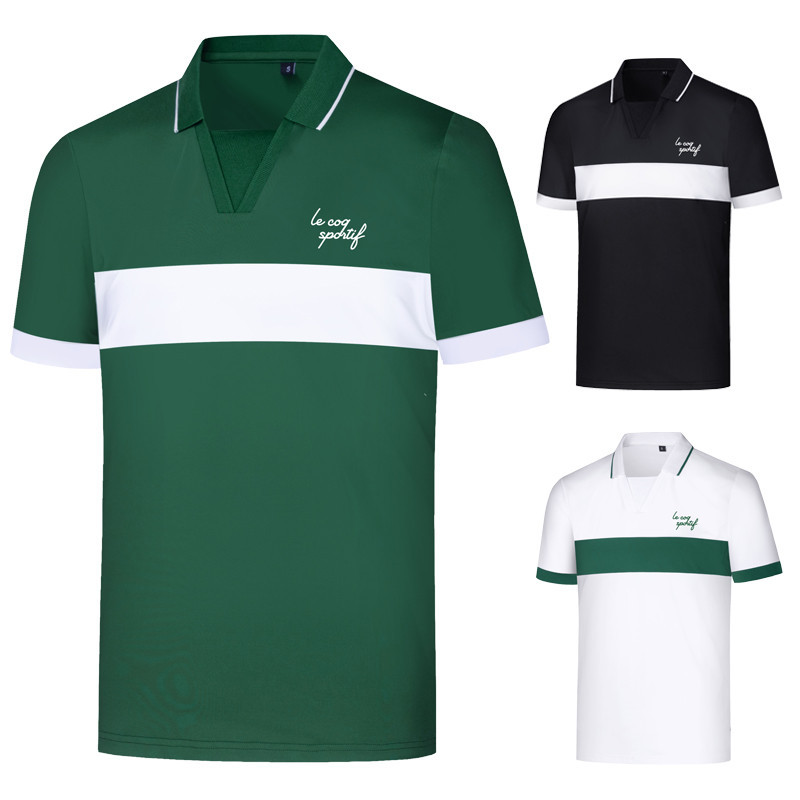 [Le Coq Sportif] Golf Men's Short-Sleeved T-Shirt Summer Outdoor Sports ...