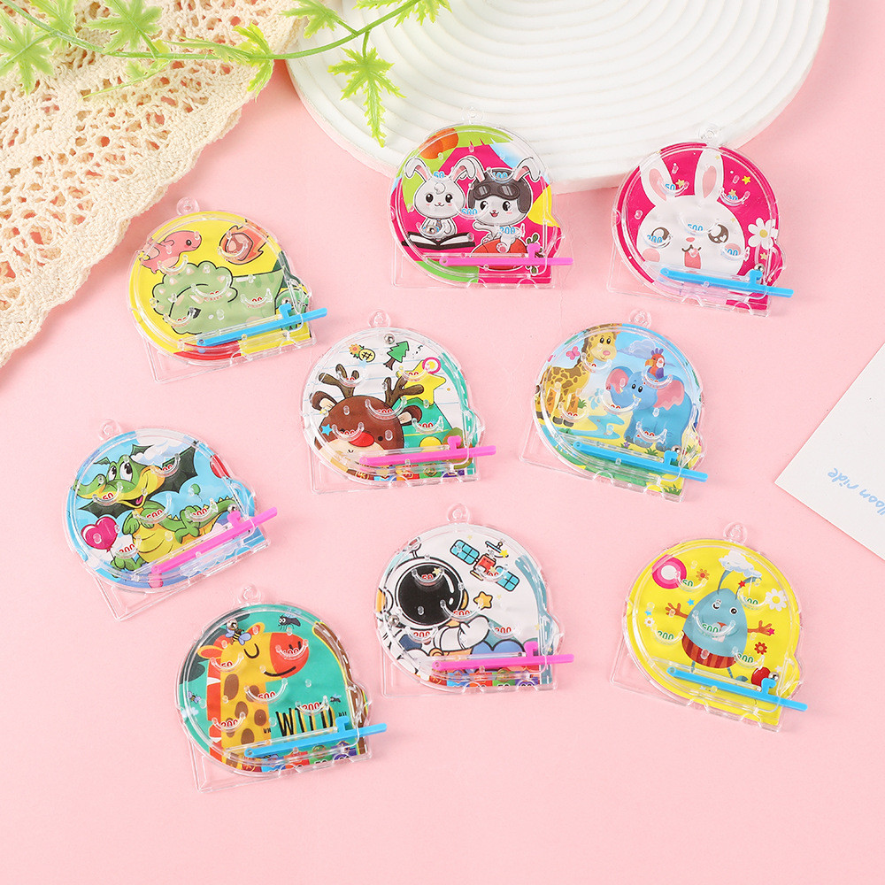 Cute Cartoon Mini Pinball Toy Palm Ball Maze Balance Roller Toys ...