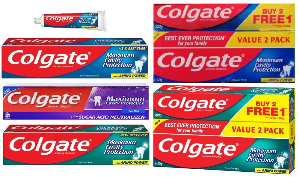 Colgate Maximum Cavity Protection Tooth Paste with Amino Acid / Sugar ...