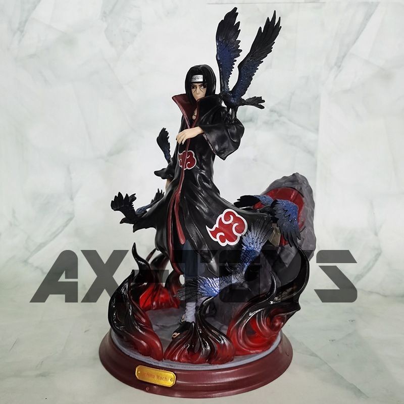 Anime figurine Naruto Uchiha Crow Itachi Statue Hall Itachi GK Model ...