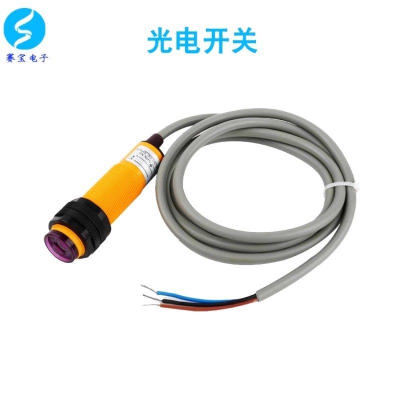 Sensore Fotoelettrico E3F-DS30P1 DC PNP NO 6-36V, Rilevamento Distanza 10-30 Cm, Riflessione Diffusa