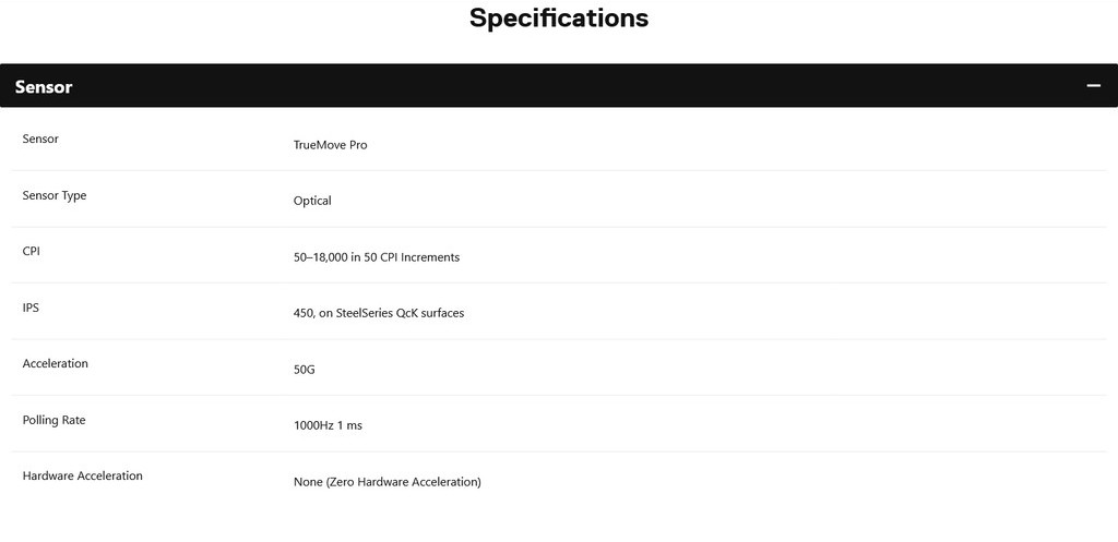 SteelSeries SENSEI TEN Ambidextrous TrueMove Pro Tracking Gaming Wired ...
