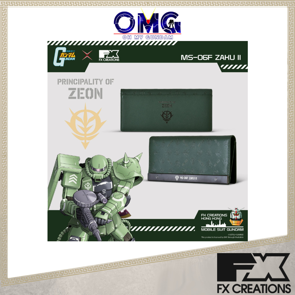 FX Creations MS-06F Zaku II Leather Bi-Fold Long Wallet GUFW234020-06 ...