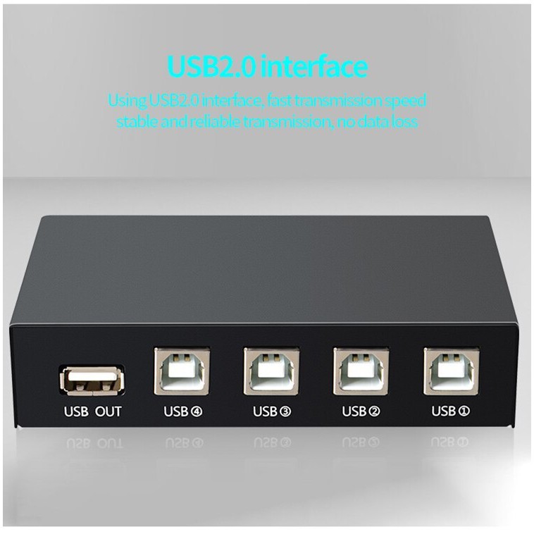 in stock Mini 4 Ports USB Printer Scanner Sharing Share Switch Splitter ...