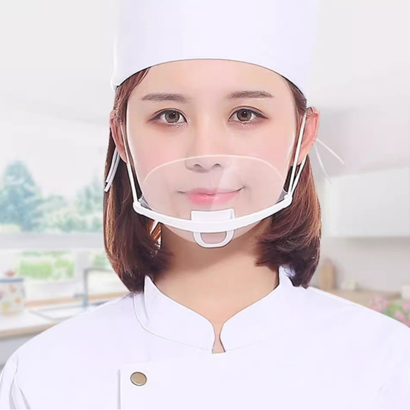 Clear Ear-hook Mask - Waiter Serving Mask - Working Protect Mask ...