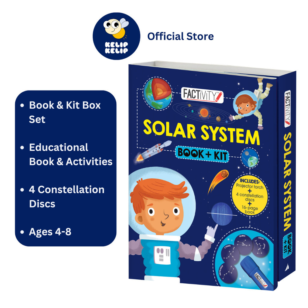 Solar System Book & Kit Gift Set with Toy & Book for Kids to Learn ...