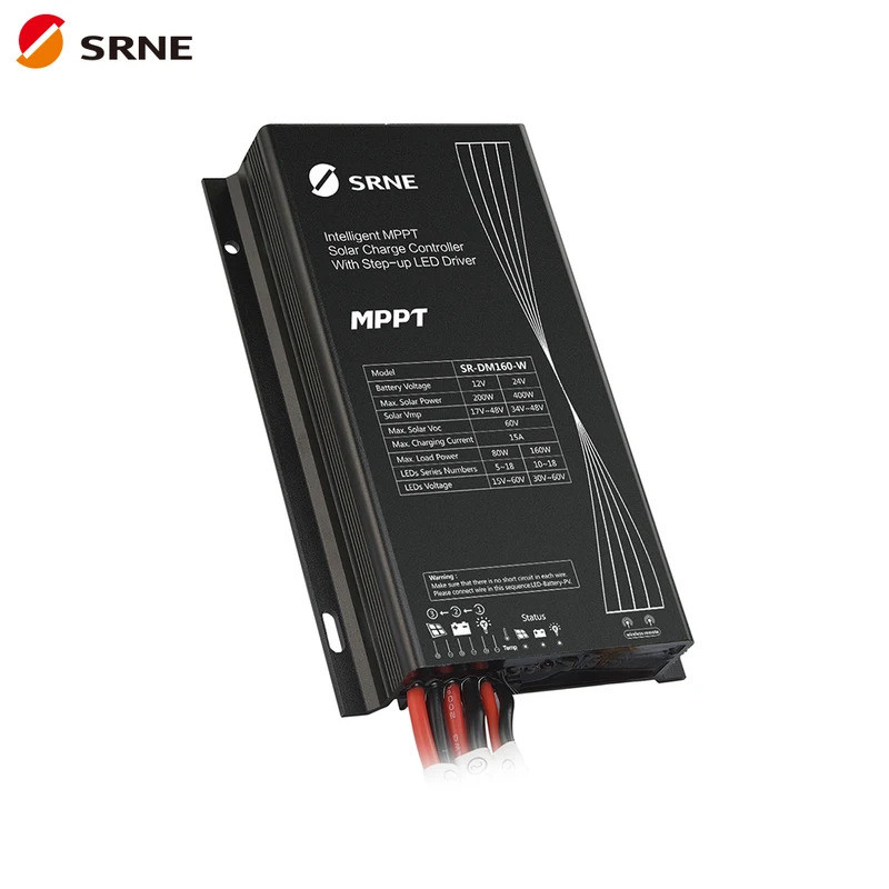 SRNE SR-DM160 12V 24V LED Driver Solar Charge Controller 15A ...