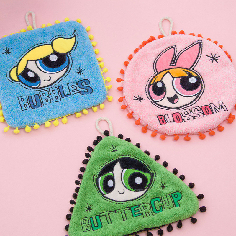 Warner Genuine PPG Powerpuff Girls Fur Ball Side Towel-Cartoon Cute ...