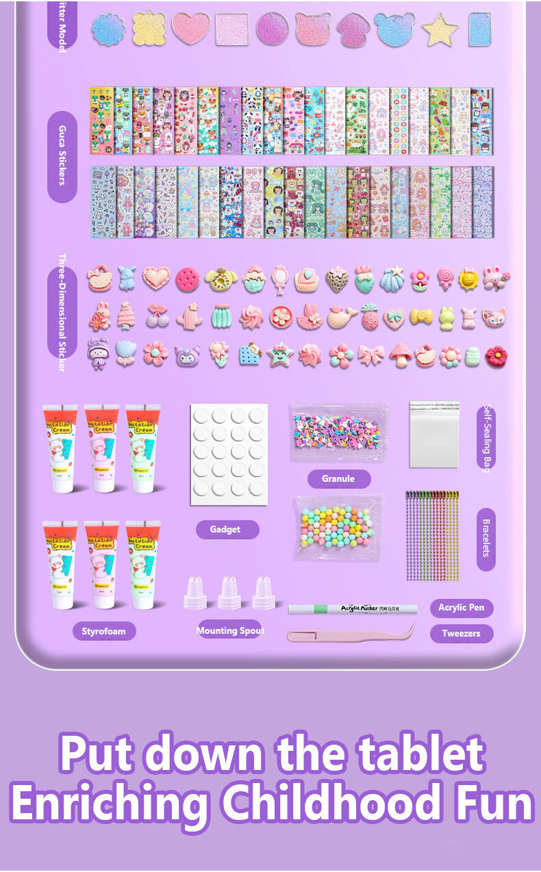826pcs Full Set Guka Sticker CUCKOO Material Package DIY Kuromi Melody ...