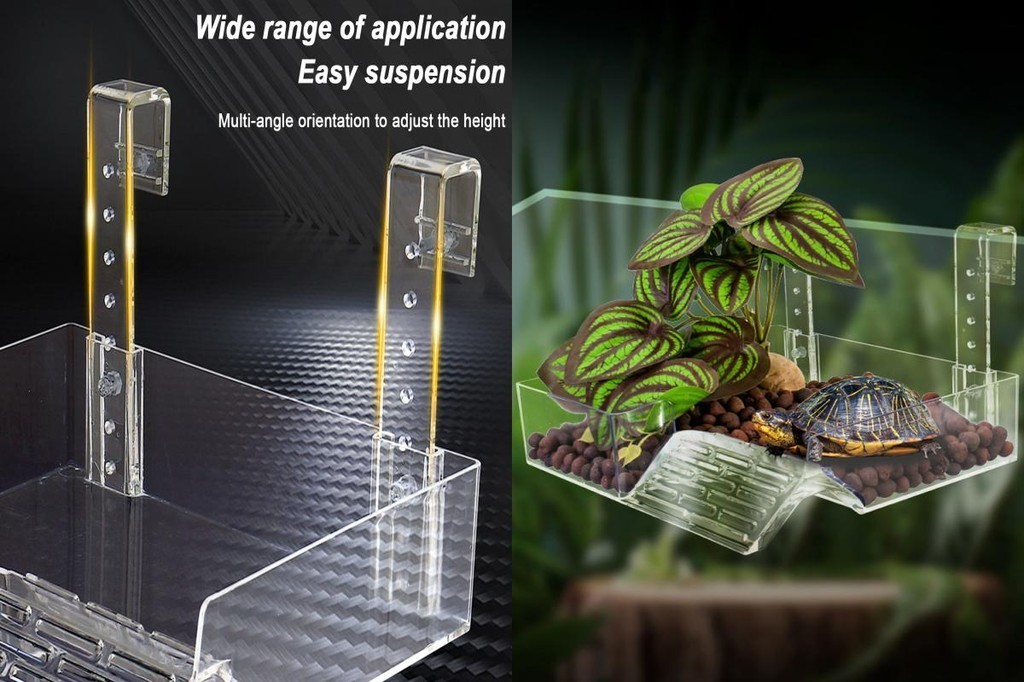 redbuild| Reptile Floating Platform Small Pet Basking Platform Floating ...