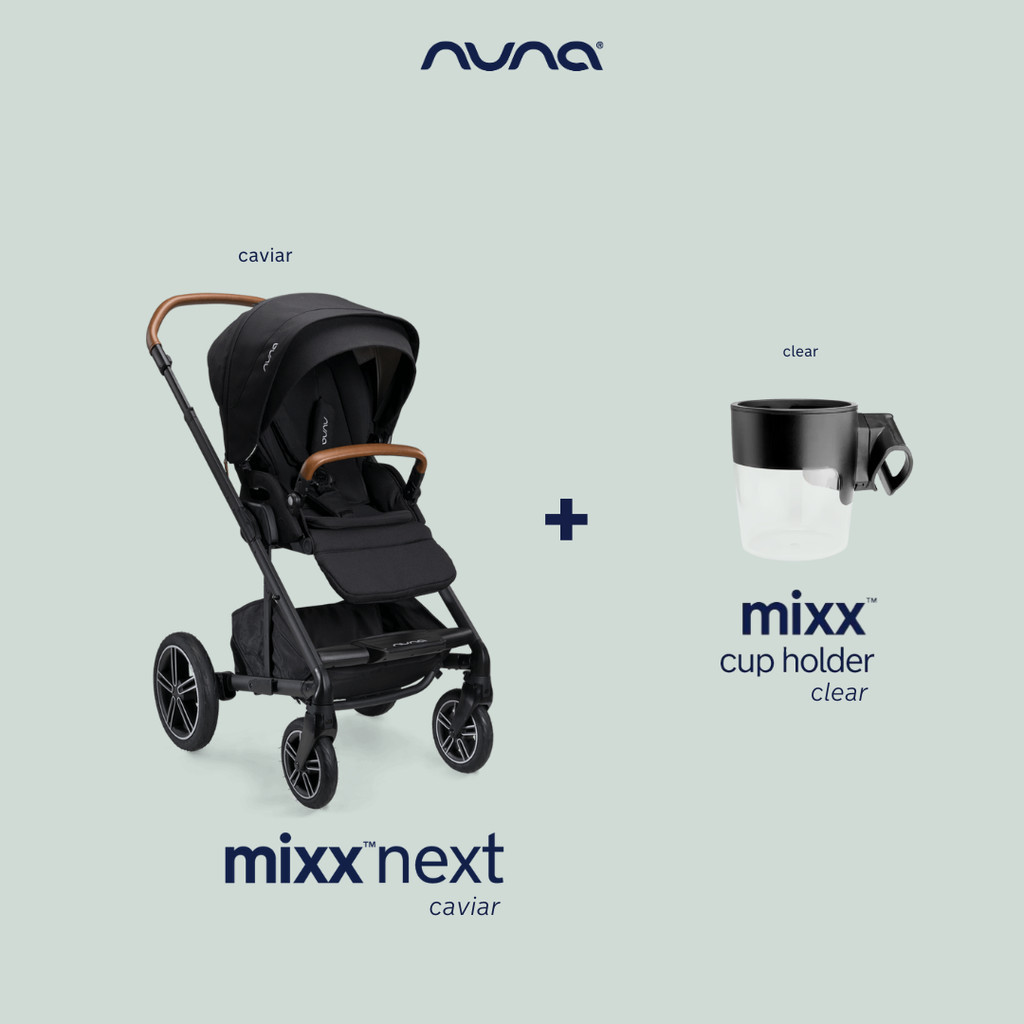 Nuna Mixx Next Caviar with Adapter and Rain Cover Complete