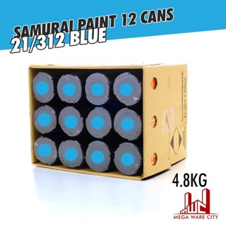 Samurai Spray Paint Blue (21) 400ml (12 Cans Box) Spray Motorcyle Cat 