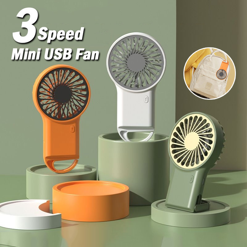 Portable Mini Handheld Fan Rechargeable Air Cooler Outdoor Travel Small ...