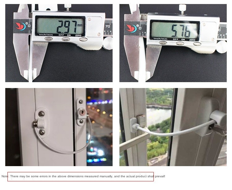 Window Security Cable Lock Door Safety Restrictor Child Room Window And ...