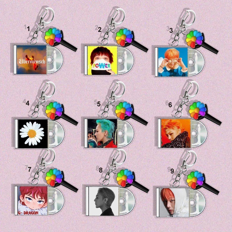 Kpop G-DRAGON Peripheral GD POWER Peripheral Pendant Charm Bag Keychain ...