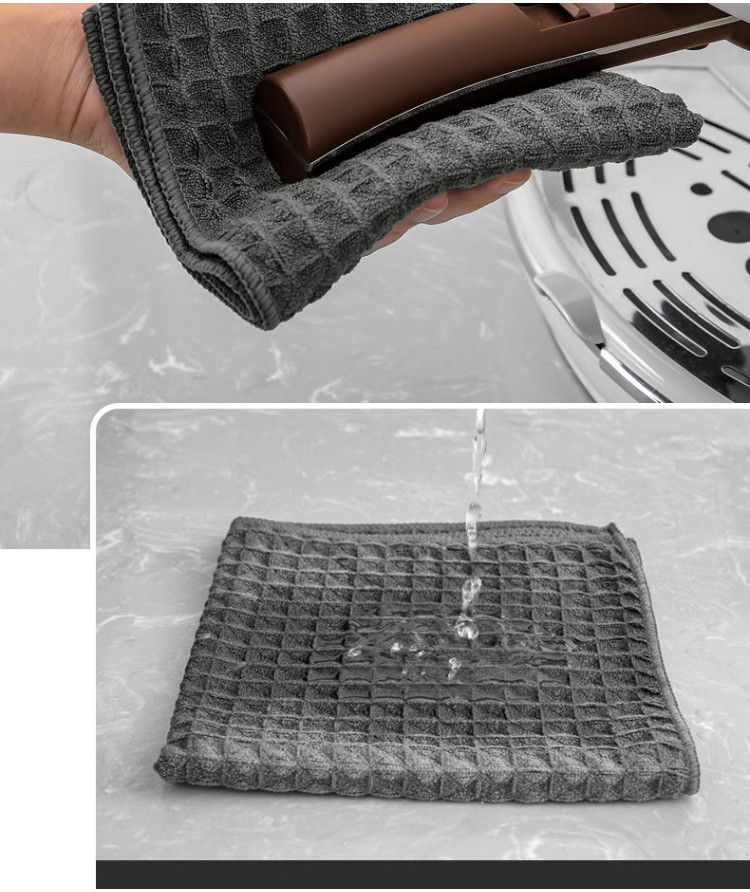Bar Coffee Machine Waffle Rag Absorb Water Household Scouring Pad ...