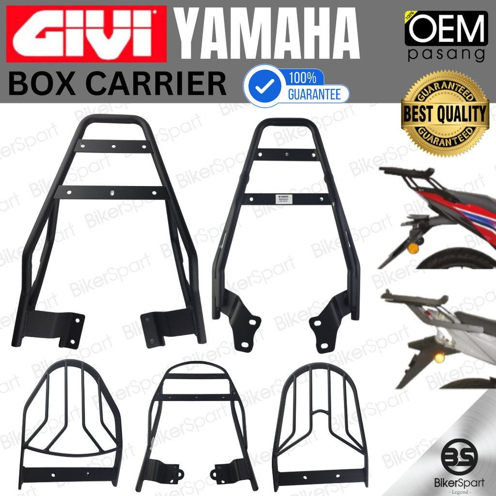 GIVI YAMAHA SRL110 EGO LC NOUVO LC 135 RXZ-C Firm Box Carrier Rack High ...