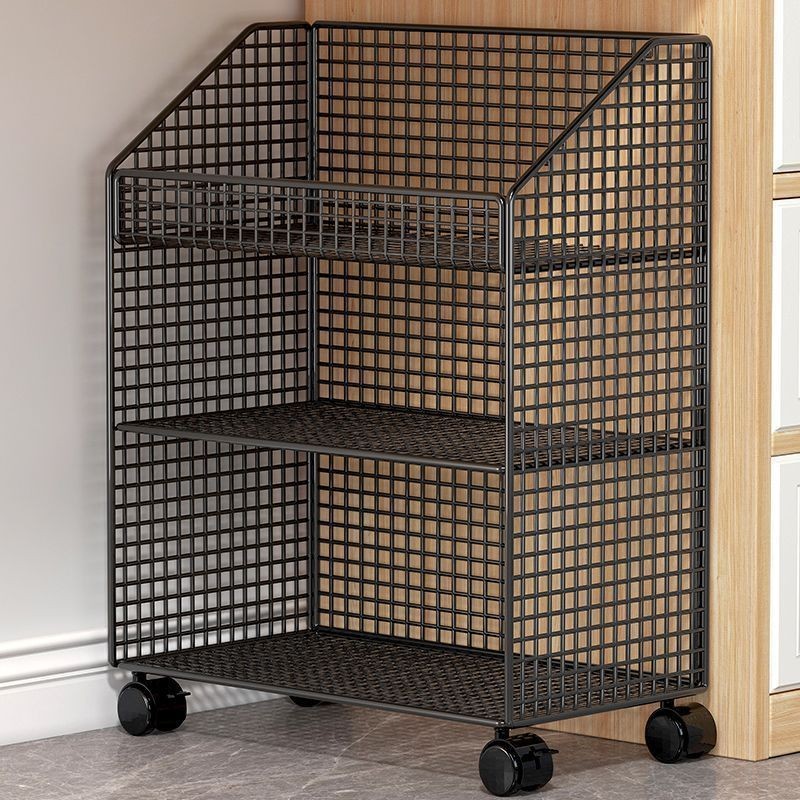Under The Desk Book Storage Cabinet Movable Book Shelf Floor-standing ...