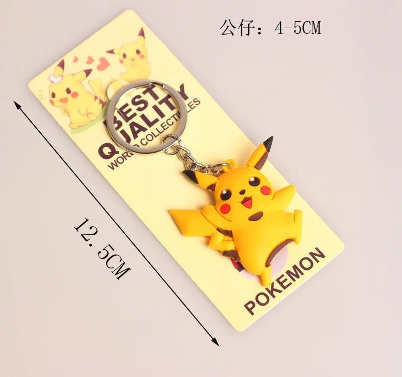 Pokemon Action Figure Pikachu Keychain Anime Snorlax Eevee Backpack ...