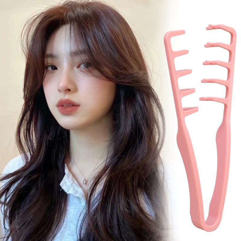 1/2Pcs Volumizing Wide-Tooth Hair Styling Combs - Men's Natural Curling ...
