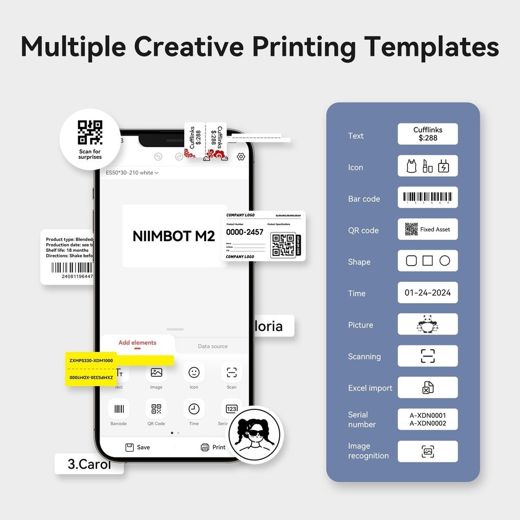 NIIMBOT M2 Special matching ribbon label printer ribbon resin-based ...
