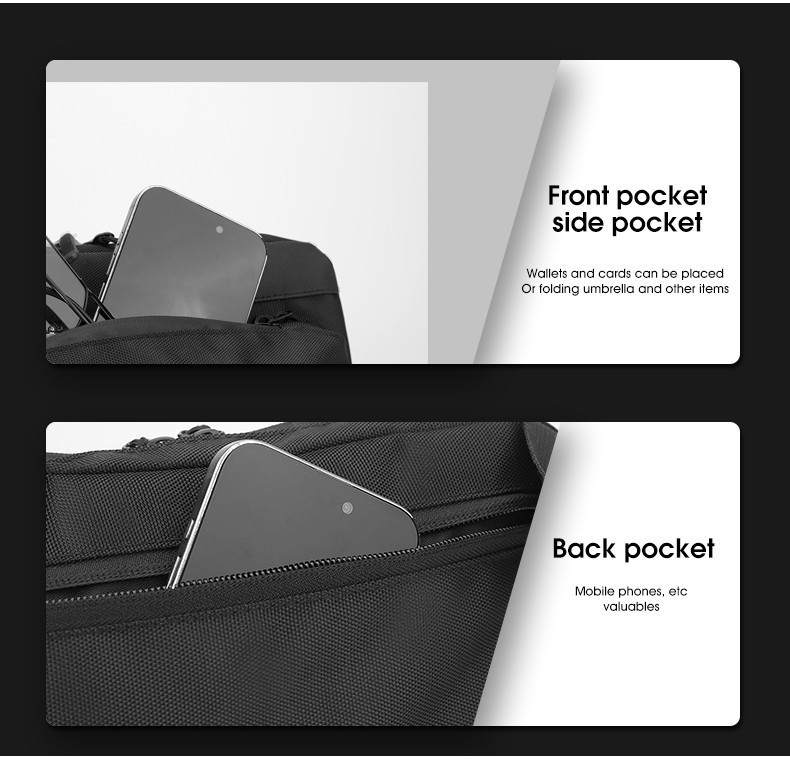 LABER LEE Crossbody Bag for Men Multi Compartment Water-Resistant ...