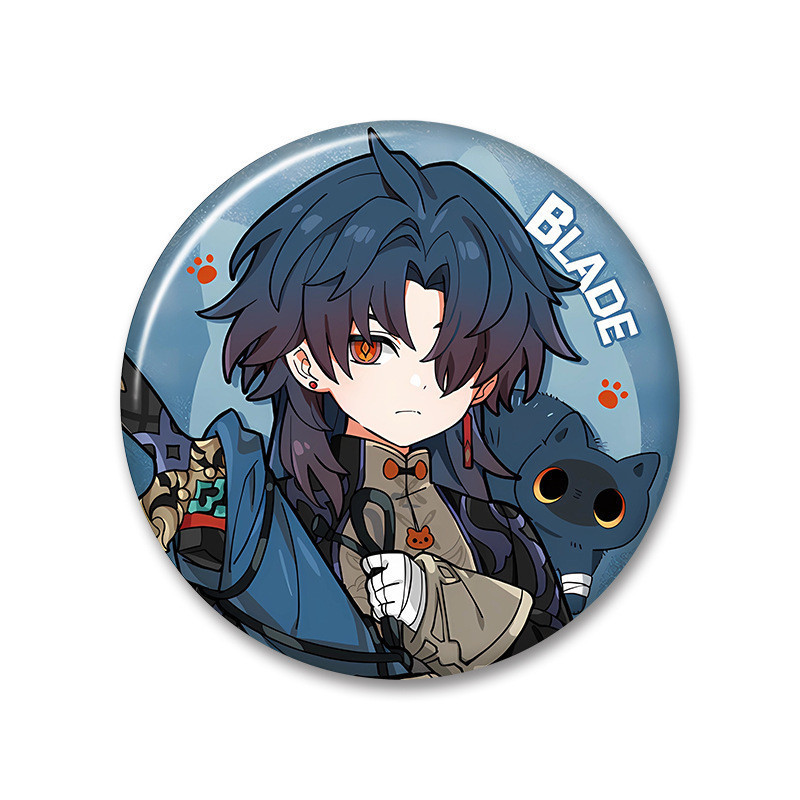 Honkai Star Rail Keychain acrylic stand Badge Kafka Jing Yuan Silver ...