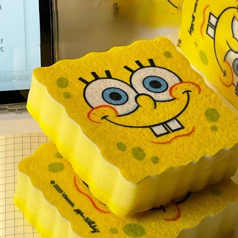 Dishwashing Spongebobs Sponge Shelf Cartoon Wash Dishes Cleaning Sink ...