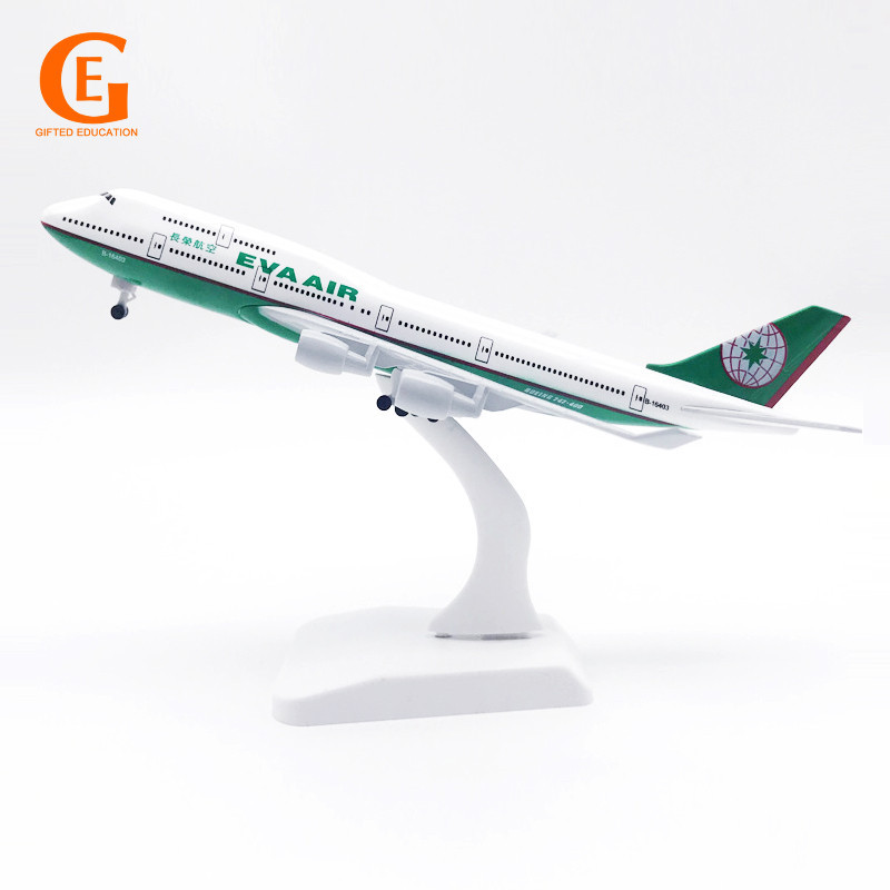 Taiwan Eva Air Boeing 747 Aircraft Model Die-cast Alloy Metal B747 ...