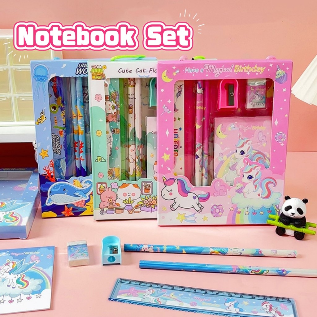 Children Cute Notebook Stationary Set Student Cartoon Gift Doorgift ...