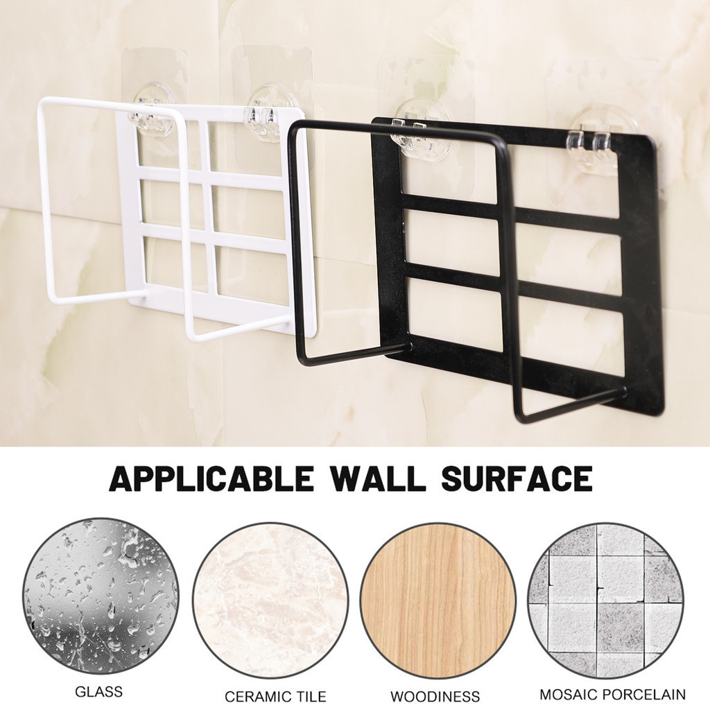 1Set Non Drilling Wall Mount Router Holder with Adhesive Hooks Multi ...