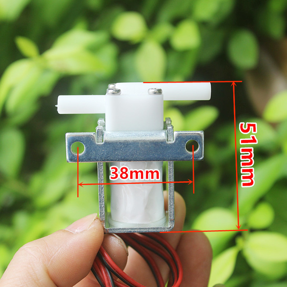DC 24V Miniature Solenoid Valve Normally Closed N/C 1-position 2-way ...