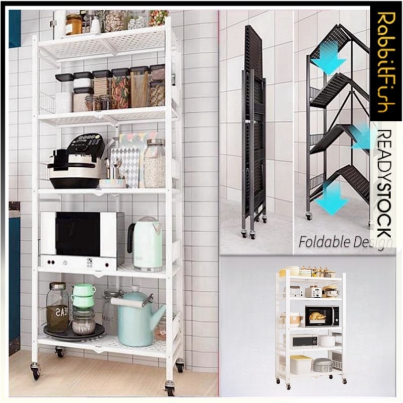 RabbitFish Foldable Structure Oven Rack Foldable Kitchen Rack With ...