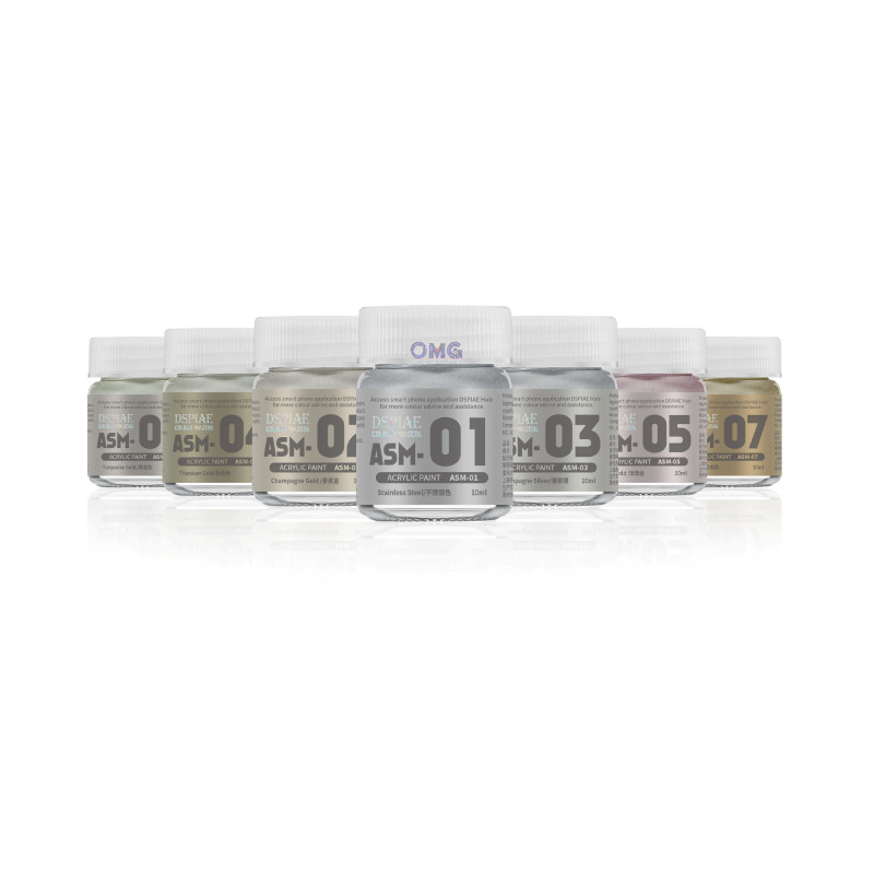 Dspiae Acrylic Paint Metallic Color Series ASM-01 - ASM-10 Water-Based ...