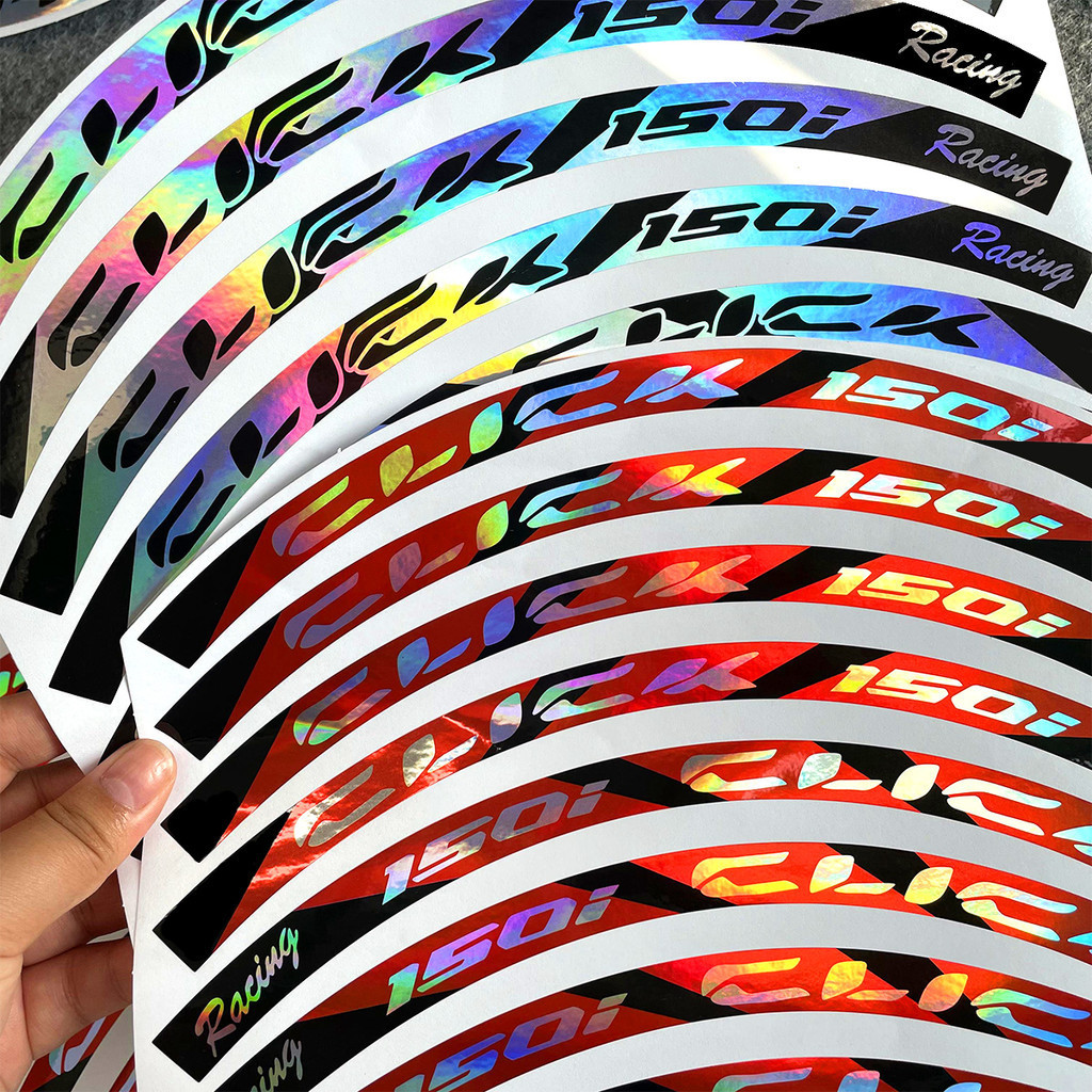 For Honda Click 125i 150i 125 V1 V2 V3 14'' Motorcycle Wheel Rim Stripe ...